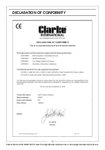 Preview for 15 page of Clarke METALWORKER 6480235 Operation & Maintenance Instructions Manual