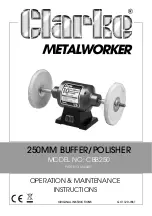 Предварительный просмотр 1 страницы Clarke METALWORKER 6500491 Operation & Maintenance Instructions Manual