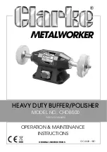 Предварительный просмотр 1 страницы Clarke METALWORKER  6500492 Operation & Maintenance Instructions Manual