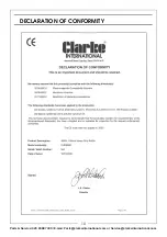 Предварительный просмотр 10 страницы Clarke METALWORKER  6500492 Operation & Maintenance Instructions Manual