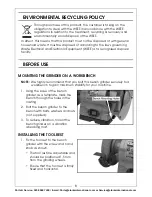 Preview for 8 page of Clarke Metalworker CBG8370LW Operation & Maintenance Instructions Manual