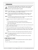 Preview for 10 page of Clarke Metalworker CBG8370LW Operation & Maintenance Instructions Manual