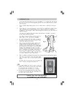 Preview for 13 page of Clarke METALWORKER CDP201B Operating And Maintenance Instructions Manual