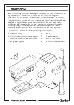 Preview for 9 page of Clarke METALWORKER CDP401B Operating & Maintenance Instructions