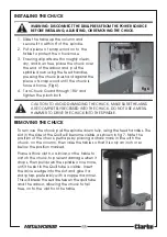 Preview for 13 page of Clarke METALWORKER CDP401B Operating & Maintenance Instructions