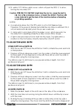 Preview for 18 page of Clarke METALWORKER CDP401B Operating & Maintenance Instructions