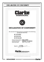 Preview for 31 page of Clarke METALWORKER CDP401B Operating & Maintenance Instructions