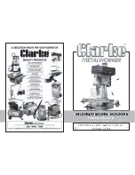 Preview for 1 page of Clarke Metalworker CMD1225C Operating & Maintenance Manual