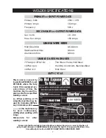 Preview for 2 page of Clarke MIG 160TM Operating & Maintenance Manual