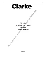 Предварительный просмотр 21 страницы Clarke MP-1800 01207A Instructions For Use Manual