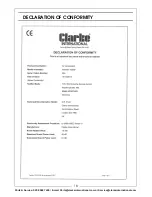 Предварительный просмотр 18 страницы Clarke Panther 10/500 Operation & Maintenance Instructions Manual