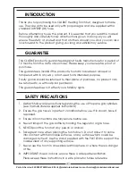 Preview for 2 page of Clarke PC108 Operating/Safety Instructions Manual