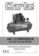 Clarke PE11C50 Operation & Maintenance Instructions Manual предпросмотр