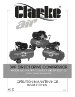 Предварительный просмотр 1 страницы Clarke PED14A100 Operation & Maintenance Instructions Manual