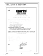 Предварительный просмотр 15 страницы Clarke PED14A100 Operation & Maintenance Instructions Manual