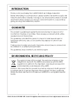 Preview for 2 page of Clarke PG2500 Operation & Maintenance Instructions Manual