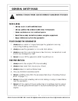 Preview for 3 page of Clarke PG2500 Operation & Maintenance Instructions Manual