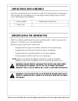 Preview for 7 page of Clarke PG2500 Operation & Maintenance Instructions Manual