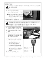 Preview for 8 page of Clarke PG2500 Operation & Maintenance Instructions Manual