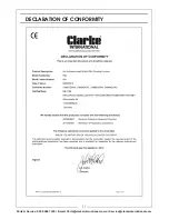 Preview for 11 page of Clarke PG4 Operation & Maintenance Instructions Manual