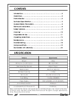 Предварительный просмотр 3 страницы Clarke PIONEER 220 Operating & Maintenance Instructions