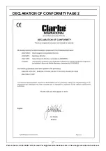 Preview for 27 page of Clarke PLS190N Operation & Maintenance Instructions Manual