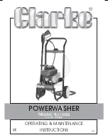 Предварительный просмотр 1 страницы Clarke PLV100LB Operating & Maintenance Instructions