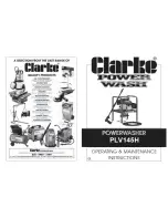 Clarke PLV145H Operating & Maintenance Instructions предпросмотр