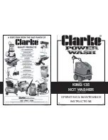 Clarke Power Wash KING 135 Operating & Maintenance Manual предпросмотр