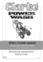 Предварительный просмотр 1 страницы Clarke Power Wash PLS190 Operation & Maintenance Instructions Manual