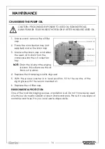 Предварительный просмотр 16 страницы Clarke Power Wash PLS190 Operation & Maintenance Instructions Manual