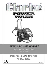 Предварительный просмотр 1 страницы Clarke Power Wash PLS195A Operation & Maintenance Instructions Manual