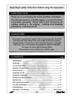 Preview for 3 page of Clarke PP10ND Operating & Maintenance Instructions