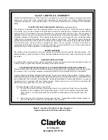 Preview for 68 page of Clarke Propane Floor Burnisher Operator'S Manual