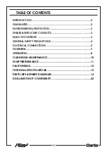 Preview for 3 page of Clarke PSD1A Operating & Maintenance Instructions