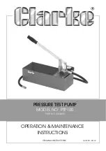 Clarke PTP100 Operation & Maintenance Instructions Manual preview