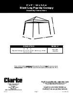 Clarke PUC 88 Assembly Manual preview