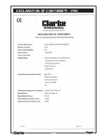 Предварительный просмотр 22 страницы Clarke PW2 Operating & Maintenance Instructions