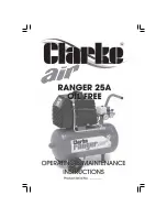 Clarke Ranger 25A Operating And Maintenance Instruction Manual preview