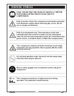 Предварительный просмотр 8 страницы Clarke RANGER 64 Operation & Maintenance Instructions Manual