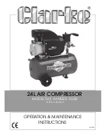 Clarke Ranger 7/240 Operation & Maintenance Instructions Manual preview