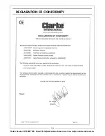 Preview for 18 page of Clarke Ranger 7/500 Operation & Maintenance Instructions Manual