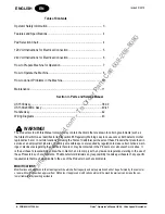 Preview for 2 page of Clarke ROSE WORKHORSE 01491B Operator'S Manual