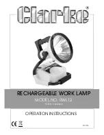 Clarke RWL12 Operation Instructions Manual preview