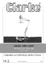 Preview for 1 page of Clarke SAL100B Assembly & Operating Instructions