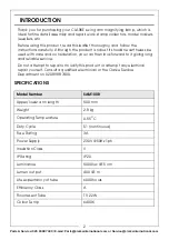 Preview for 2 page of Clarke SAM100B Assembly & Operating Instructions