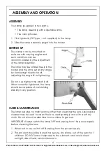 Предварительный просмотр 4 страницы Clarke SAM75B Assembly & Operating Instructions