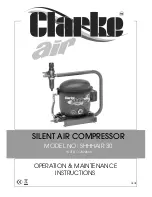 Clarke SHHHAIR 30 Operation & Maintenance Instructions Manual предпросмотр