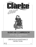 Clarke SHHHAIR 50/24 Operation & Maintenance Instructions Manual preview