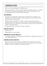 Preview for 2 page of Clarke SOG1 User Instructions